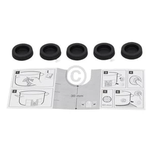 Kochtopfpatches BOSCH 00577921 Klebepads Für PerfektCook Kochsensorfähige Induktionskochstelle 5Stk