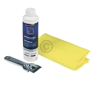 Reinigungsset BOSCH 00311900 Reiniger Schaber Tuch Für Glaskeramikkochfeld Induktionskochfeld – Bild 2