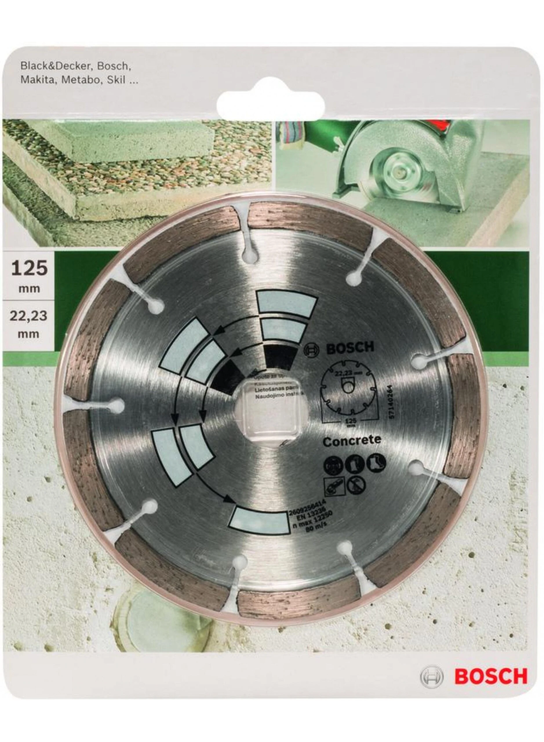 BOSCH Diamond Cutting Disc For Concrete Top/granite 125mm 22.23mm – Bild 2
