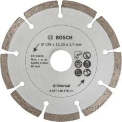 BOSCH Diamond Cutting Disc For Construction Material 125 Mm