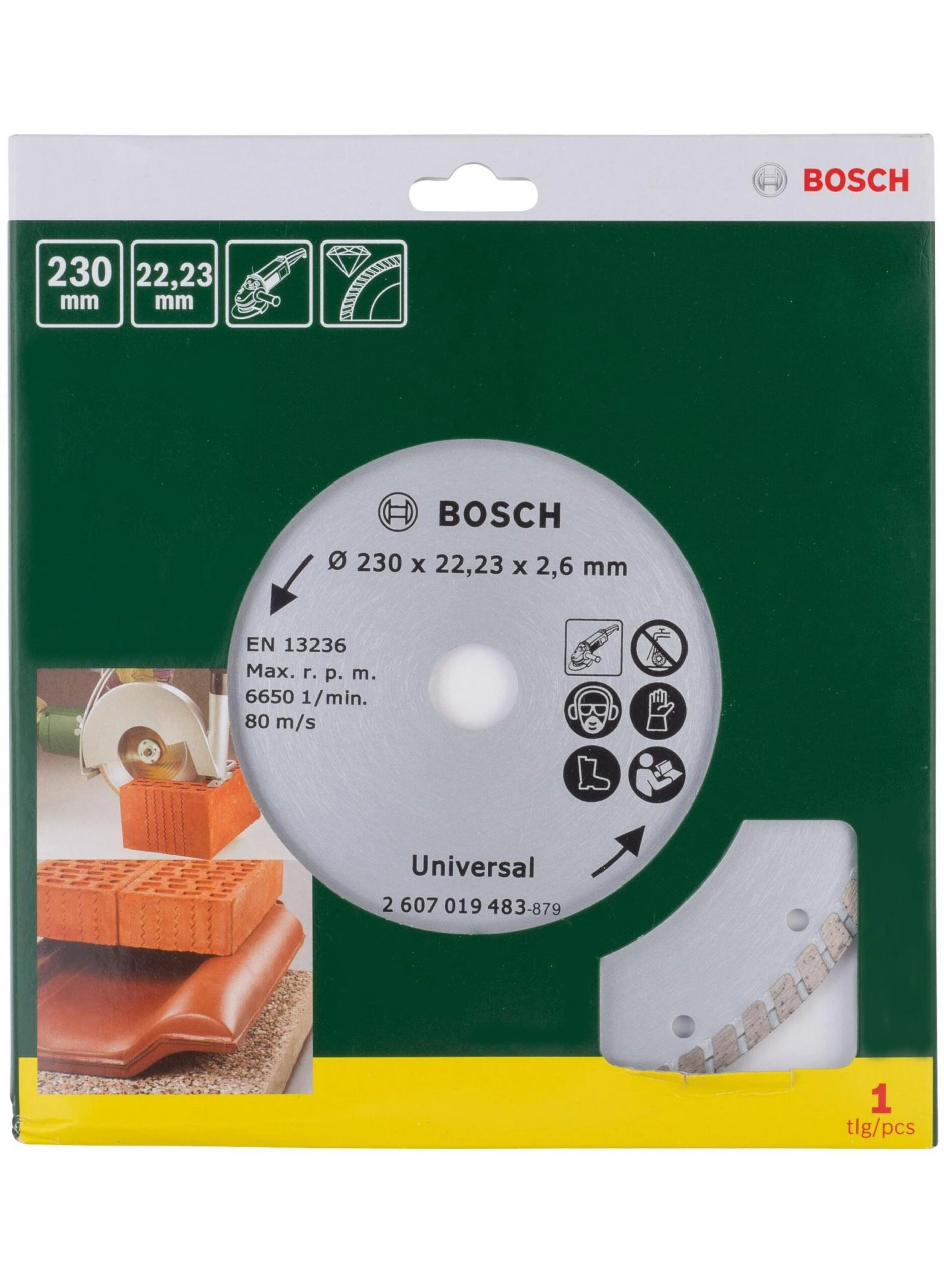BOSCH Diamond Cutting Disc Turbo 230 Mm – Bild 2