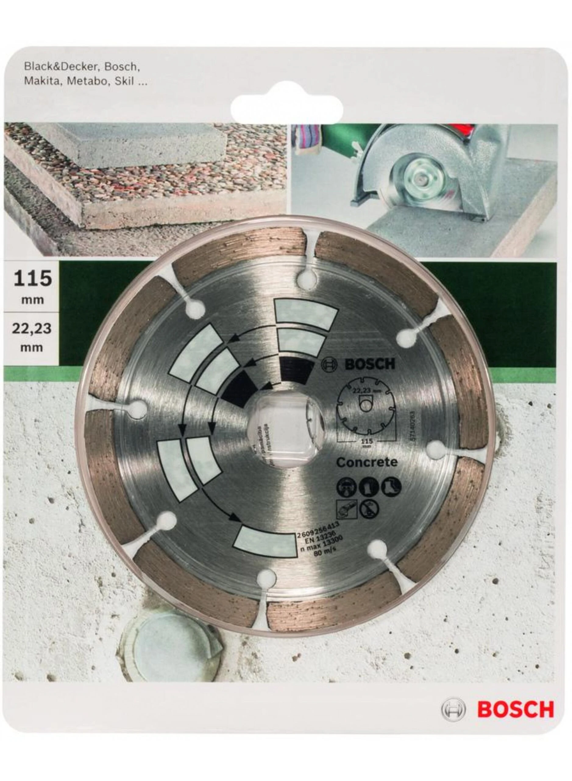 BOSCH Diamond Cutting Disc For Concrete Top/granite 115mm 22.23mm – Bild 2